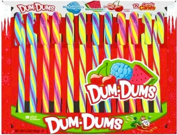 SPANGLER 'Frucht' Candy Canes Zuckerstangen 12 Stück 150gr